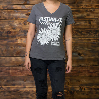 Fasthouse Daydreamer Tee - Womens - Asphalt