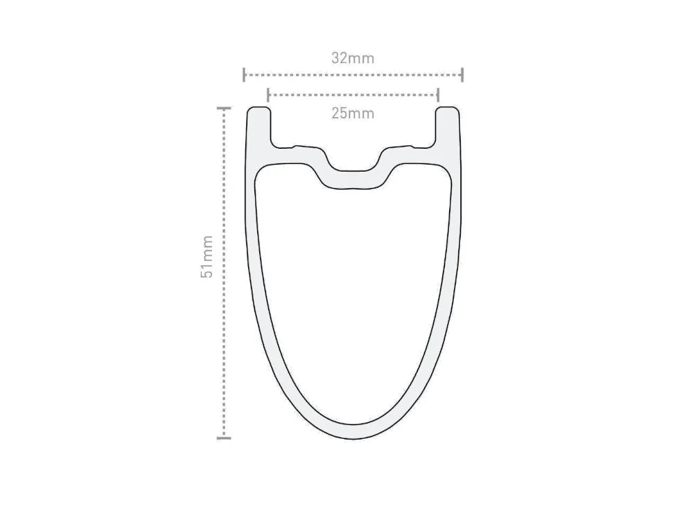 ENVE SES 4.5 700c Carbon Road Rim - Rear - Black