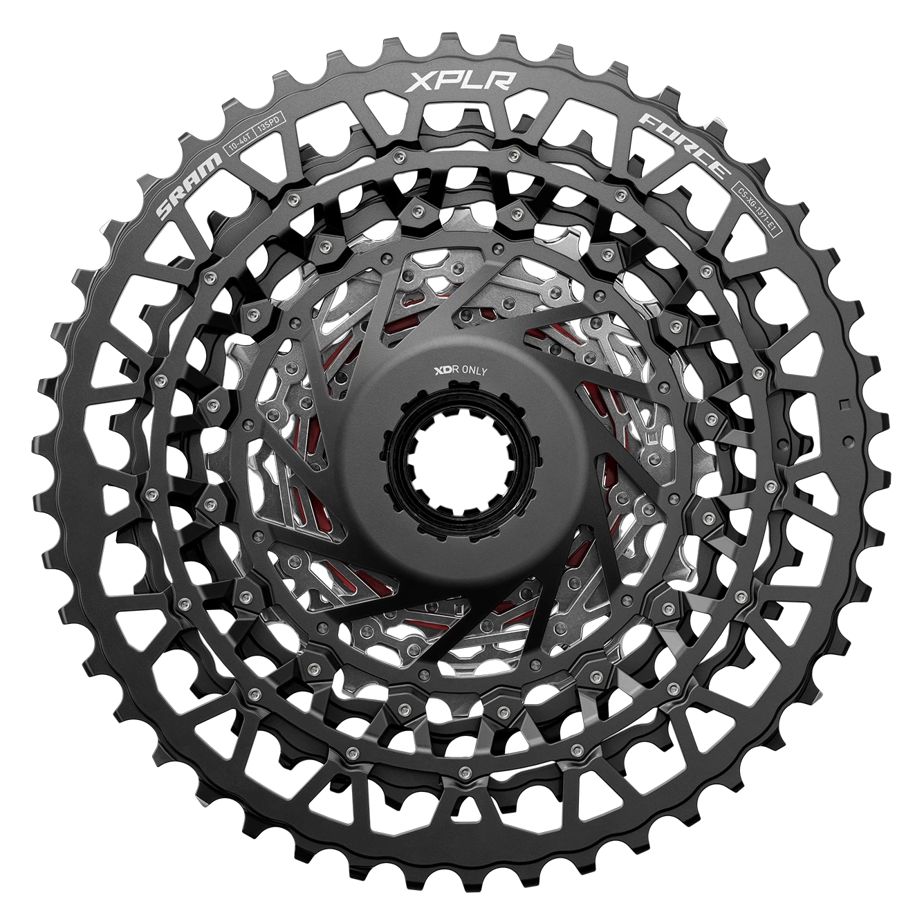SRAM XG-1371 XPLR E1 13 Spd Cassette - Silver
