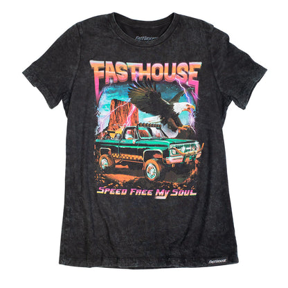 Fasthouse Freedom Tee - Womens - Black
