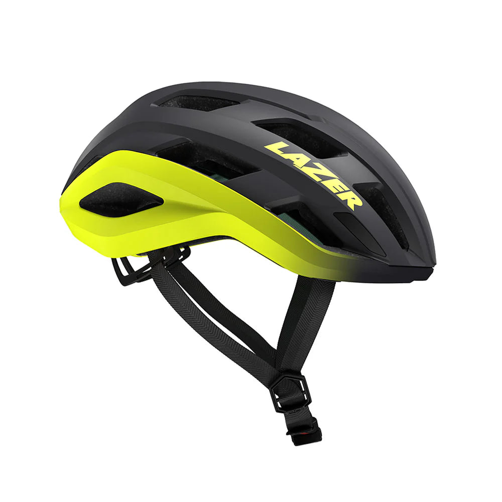 Lazer Strada Kineticore Road Helmet - Matte Grey Flash Yellow