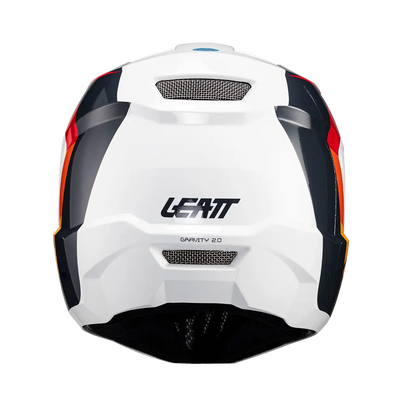 Leatt MTB Gravity 2.0 Full Face Helmet - White-Red - 2024