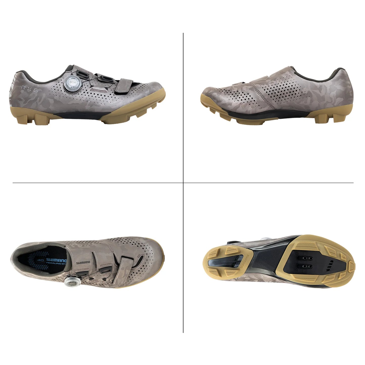 Shimano RX600 SPD Gravel Shoe - Womens - Sand Beige