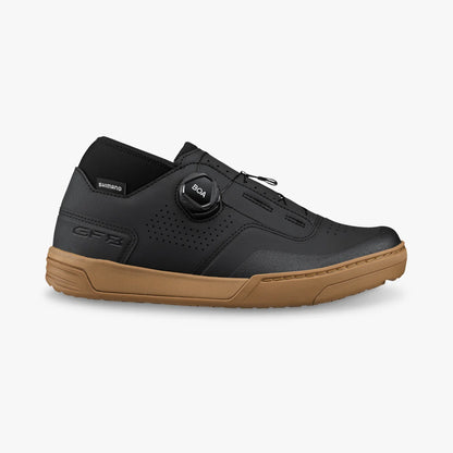 Shimano GF800 Flat Pedal MTB Shoe - Womens - Black-Amber