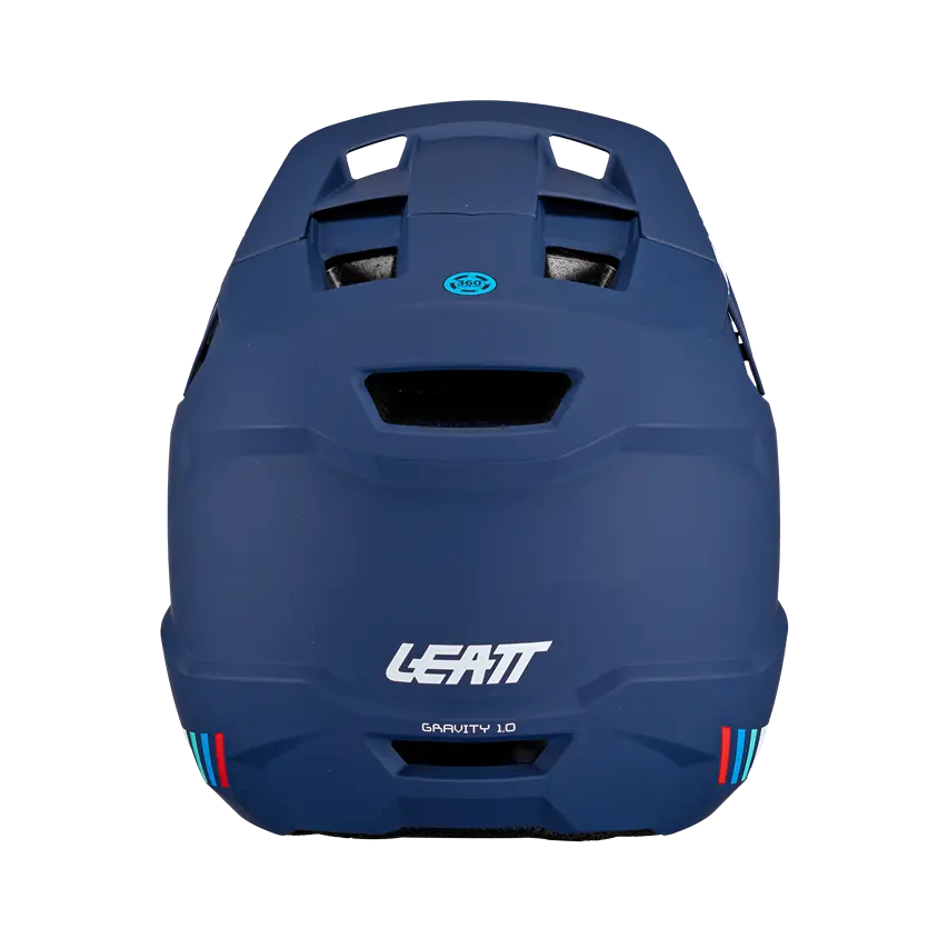 Leatt MTB Gravity 1.0 Full Face Helmet - Blue - 2024