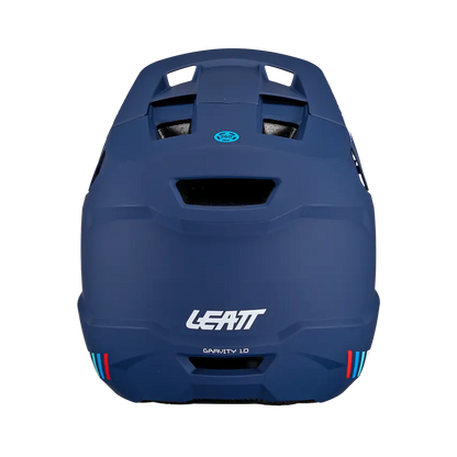 Leatt MTB Gravity 1.0 Full Face Helmet - Blue - 2024