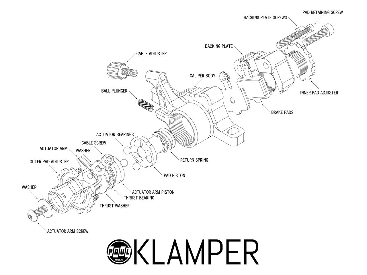 Paul Components Klamper Disc Brake Caliper - High Polished Silver