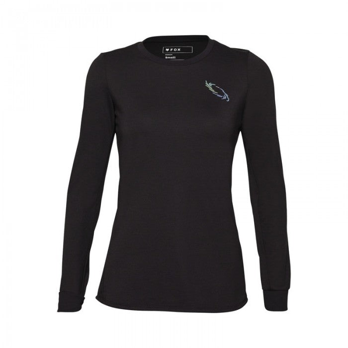 Fox Racing Ranger Dri Release Mid Long Sleeve MTB Jersey - Womens - Lunar - Black