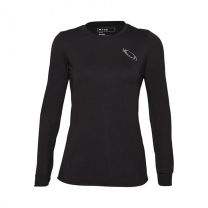 Fox Racing Ranger Dri Release Mid Long Sleeve MTB Jersey - Womens - Lunar - Black