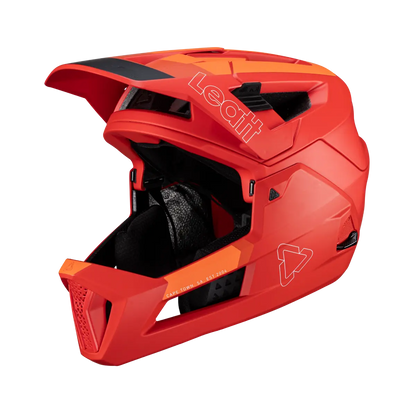 Leatt MTB Enduro 4.0 Full Face Helmet - Red - 2024