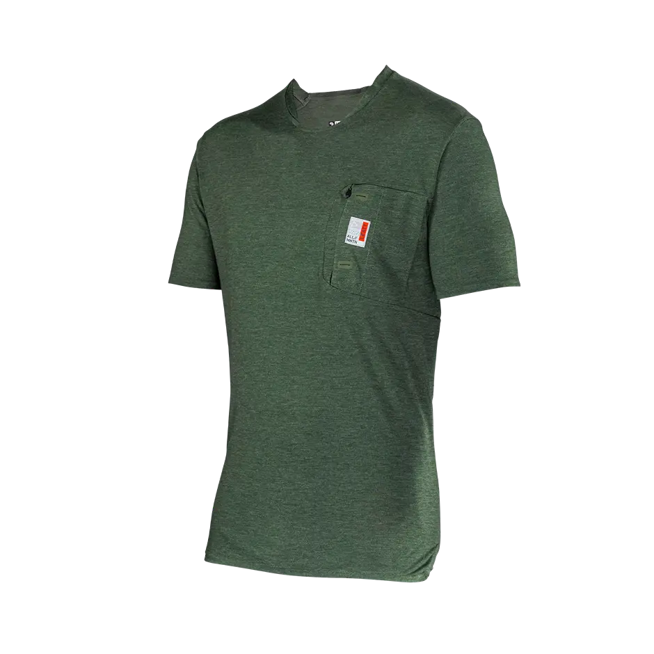 Leatt AllMtn 2.0 Short Sleeve MTB Jersey - Spinach - 2024