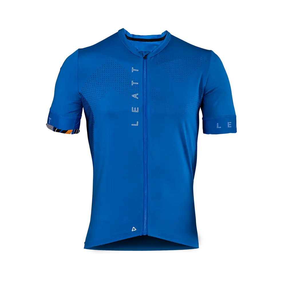 Leatt Endurance 5.0 Short Sleeve MTB Jersey - Blue - 2024
