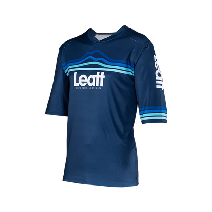 Leatt Enduro 3.0 Short Sleeve MTB Jersey - Denim - 2024