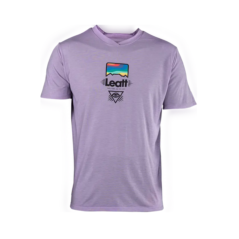 Leatt Gravity 1.0 Short Sleeve MTB Jersey - Lavender - 2024