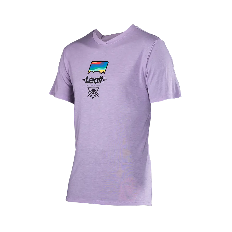 Leatt Gravity 1.0 Short Sleeve MTB Jersey - Lavender - 2024