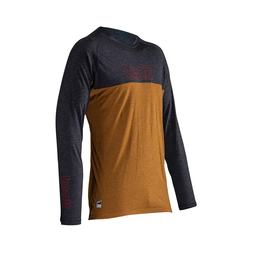 Leatt Gravity 2.0 Long Sleeve MTB Jersey - Peanut - 2024