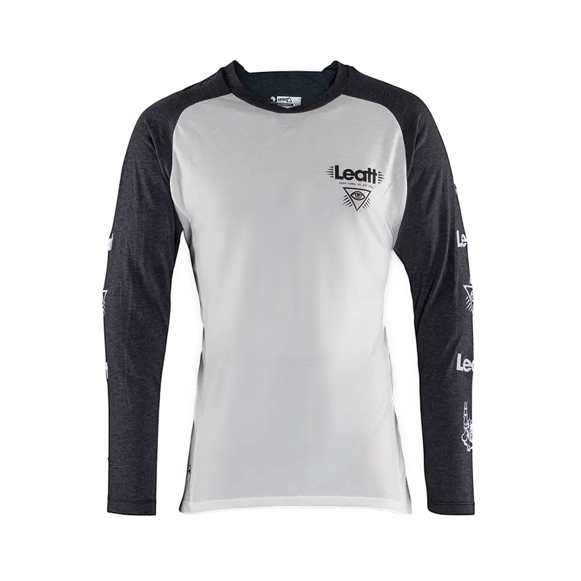 Leatt Gravity 2.0 Long Sleeve MTB Jersey - White - 2024