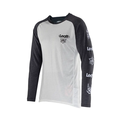 Leatt Gravity 2.0 Long Sleeve MTB Jersey - White - 2024