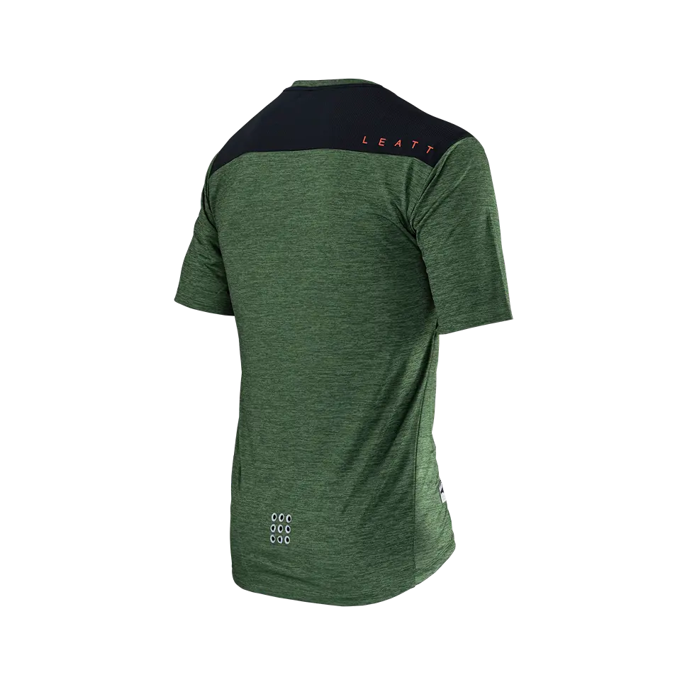 Leatt Trail 1.0 Short Sleeve MTB Jersey - Spinach - 2024