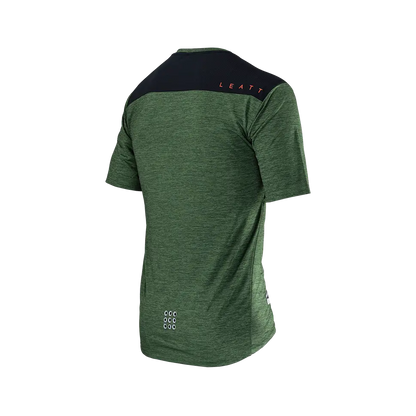 Leatt Trail 1.0 Short Sleeve MTB Jersey - Spinach - 2024