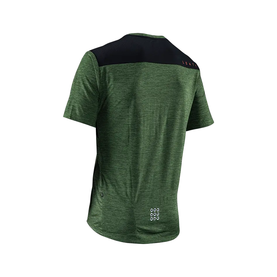 Leatt Trail 1.0 Short Sleeve MTB Jersey - Spinach - 2024