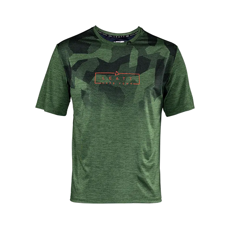 Leatt Trail 1.0 Short Sleeve MTB Jersey - Spinach - 2024