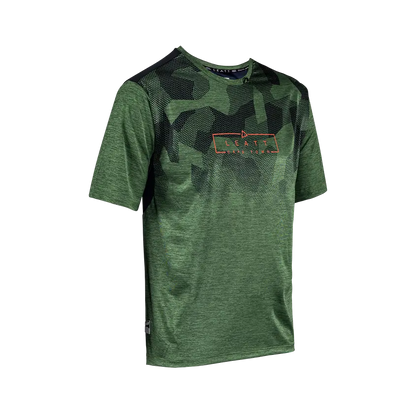 Leatt Trail 1.0 Short Sleeve MTB Jersey - Spinach - 2024