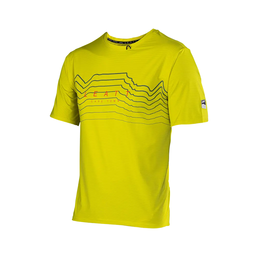 Leatt Trail 1.0 X-Flow Short Sleeve MTB Jersey - Acid - 2024