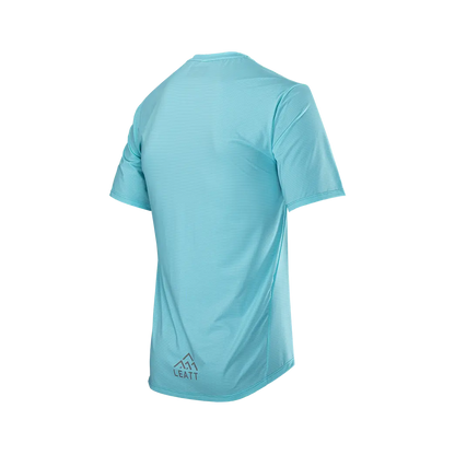Leatt Trail 1.0 X-Flow Short Sleeve MTB Jersey - Aqua - 2024