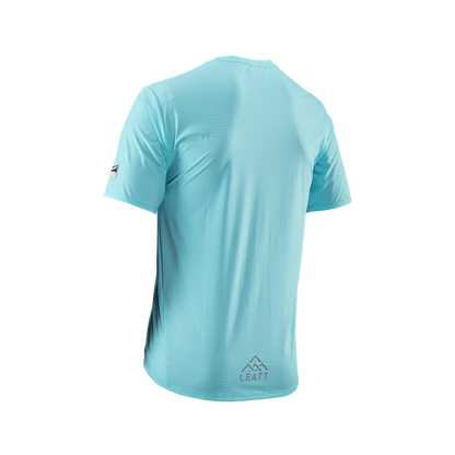 Leatt Trail 1.0 X-Flow Short Sleeve MTB Jersey - Aqua - 2024