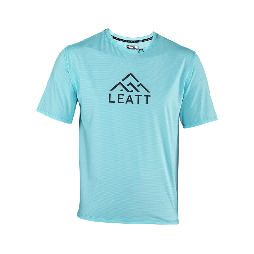 Leatt Trail 1.0 X-Flow Short Sleeve MTB Jersey - Aqua - 2024