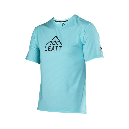 Leatt Trail 1.0 X-Flow Short Sleeve MTB Jersey - Aqua - 2024