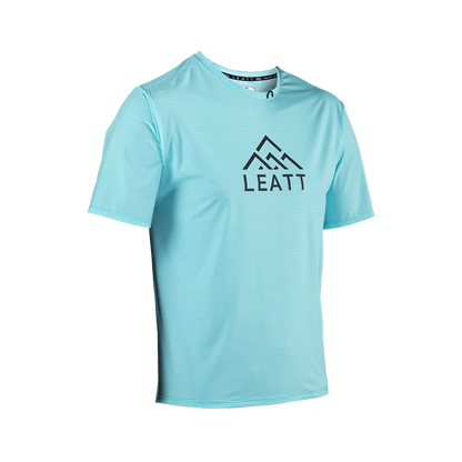 Leatt Trail 1.0 X-Flow Short Sleeve MTB Jersey - Aqua - 2024