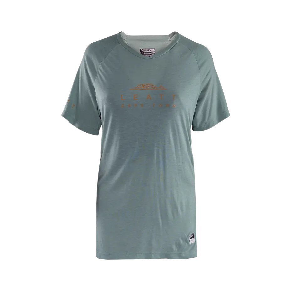 Leatt AllMtn 2.0 Short Sleeve MTB Jersey - Womens - Pistachio - 2024