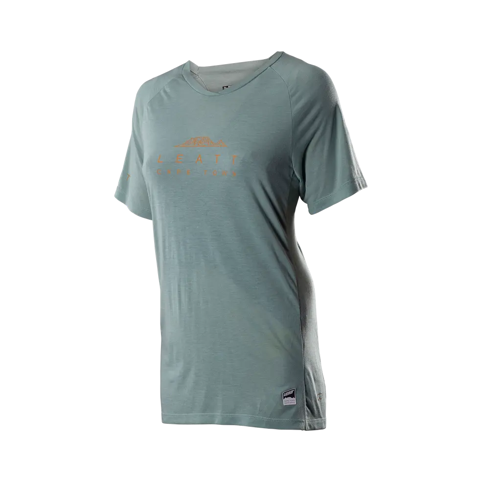Leatt AllMtn 2.0 Short Sleeve MTB Jersey - Womens - Pistachio - 2024
