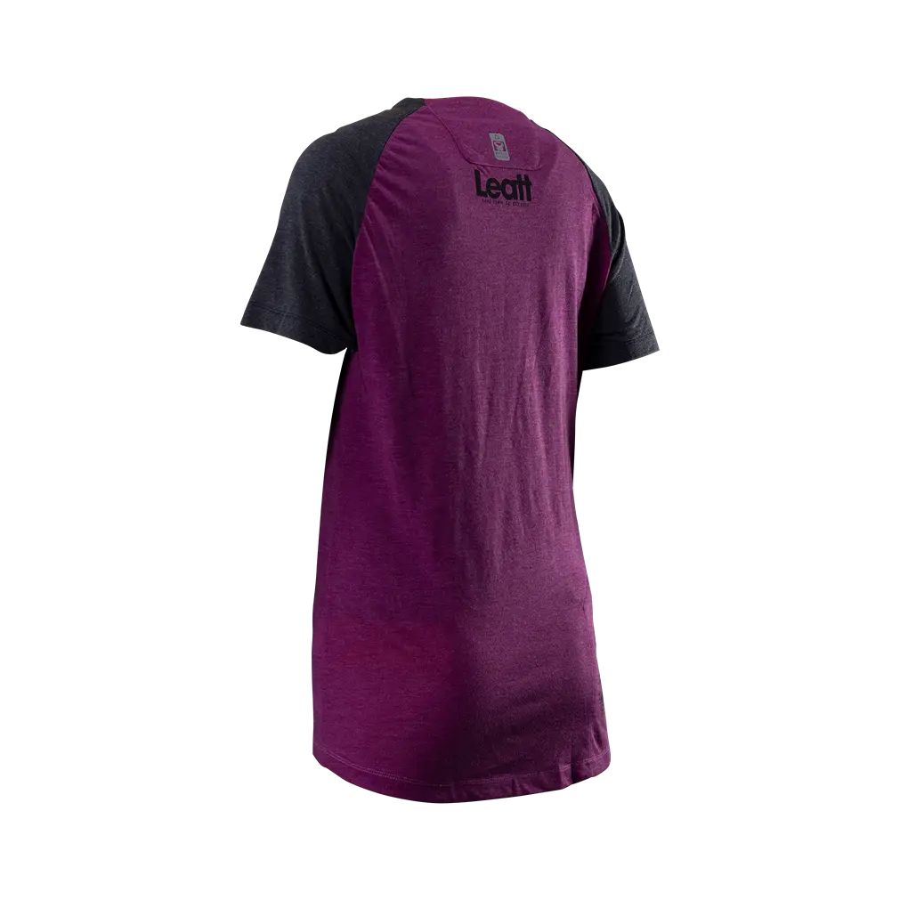 Leatt AllMtn 2.0 Short Sleeve MTB Jersey - Womens - Purple - 2024