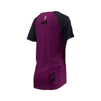 Leatt AllMtn 2.0 Short Sleeve MTB Jersey - Womens - Purple - 2024