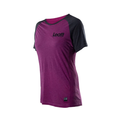 Leatt AllMtn 2.0 Short Sleeve MTB Jersey - Womens - Purple - 2024