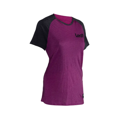 Leatt AllMtn 2.0 Short Sleeve MTB Jersey - Womens - Purple - 2024