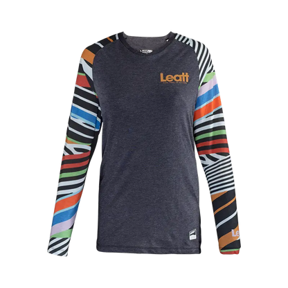 Leatt AllMtn 3.0 Long Sleeve MTB Jersey - Womens - Stripes - 2024