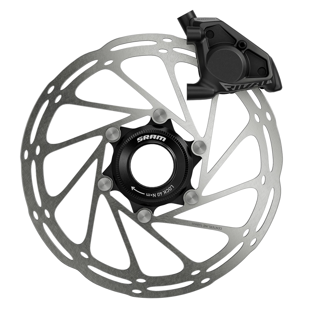 SRAM Rival AXS E1 HRD Shift/Brake Lever and Hydraulic Disc Caliper - Rear