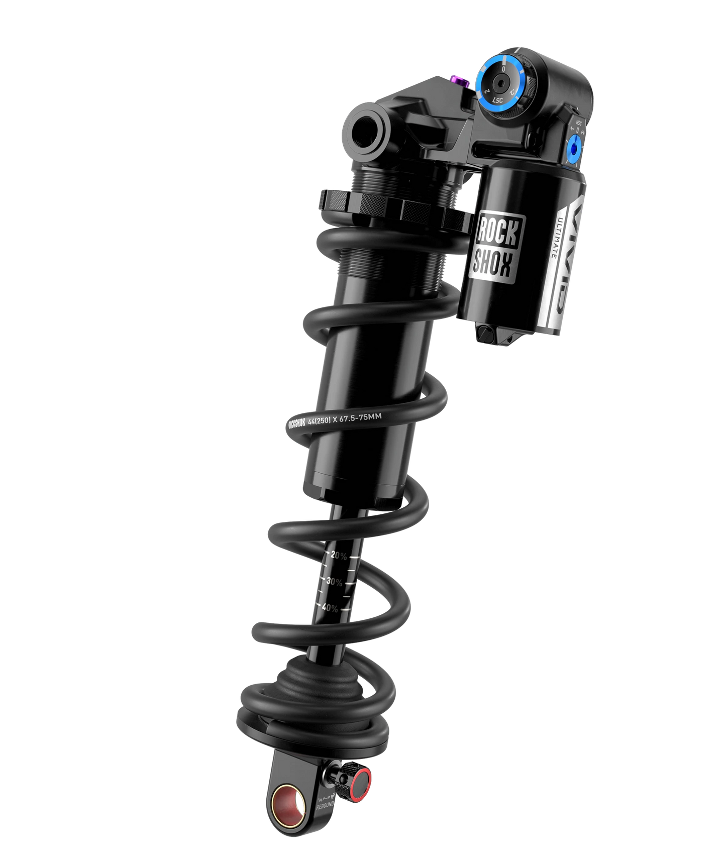 RockShox Vivid Coil Ultimate DH RC2 D1 Rear Shock - Trunnion