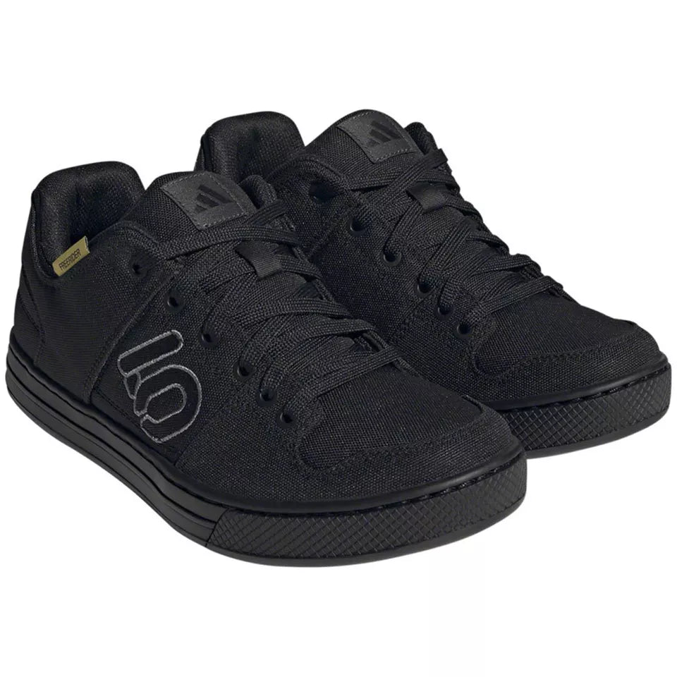 Five Ten Freerider Canvas Flat Pedal Shoe - Core Black-Dgh Solid Gray-Gray Five