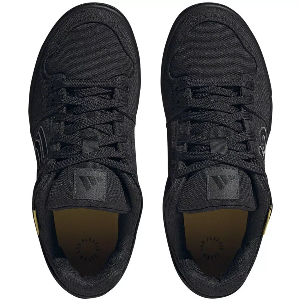 Five Ten Freerider Canvas Flat Pedal Shoe - Core Black-Dgh Solid Gray-Gray Five