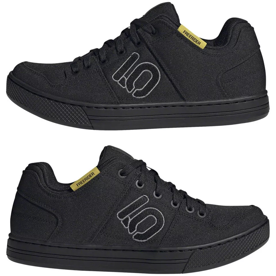 Five Ten Freerider Canvas Flat Pedal Shoe - Core Black-Dgh Solid Gray-Gray Five