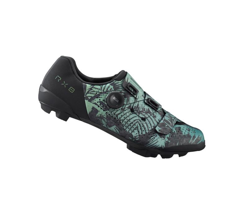 Shimano RX801 Gravel Shoe - Special Edition - Wide - Tropical Leaves
