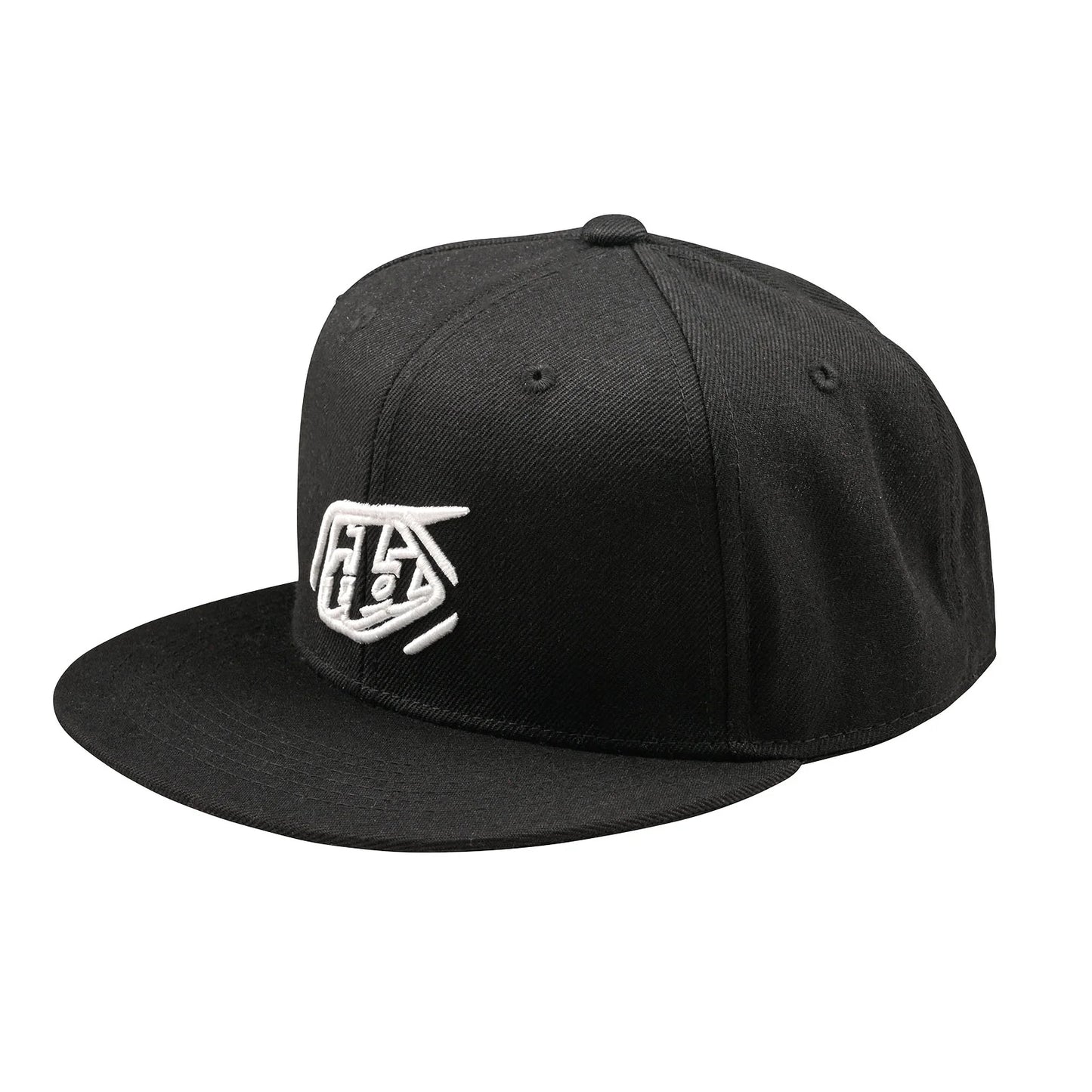 Troy Lee Designs Badge Flat Bill Snapback Hat - Black