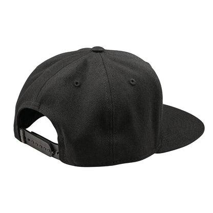 Troy Lee Designs Badge Flat Bill Snapback Hat - Black
