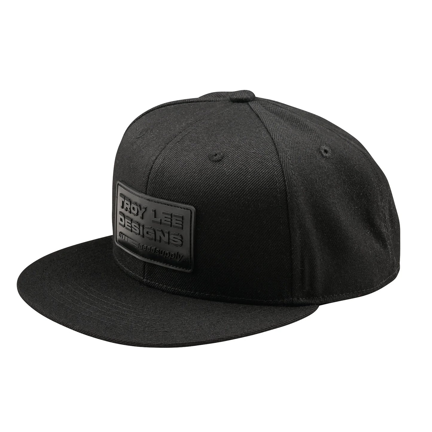 Troy Lee Designs Factory Flat Bill Snapback Hat - Black