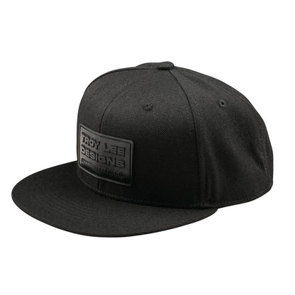 Troy Lee Designs Factory Flat Bill Snapback Hat - Black